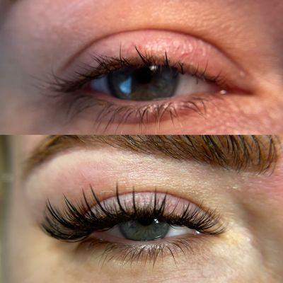 Wispy Set - before & after