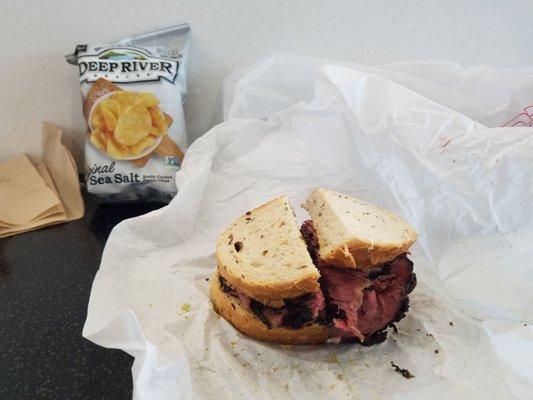 Pastrami on rye before the flight