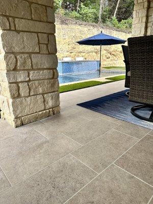 Back patio tile