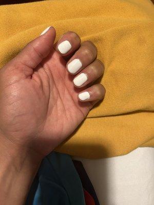 White Gel Nail