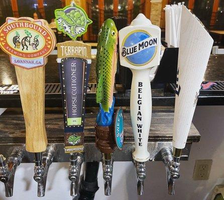 Draft beer buy one get one free on every Tuesday. Exclusive on happy hour!