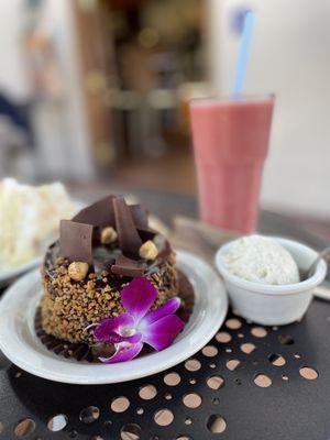 Chocolate Hazelnut and strawberry Smoothies Smoothie