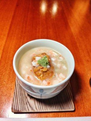 Chawanmushi with uni sea bass and snow crab