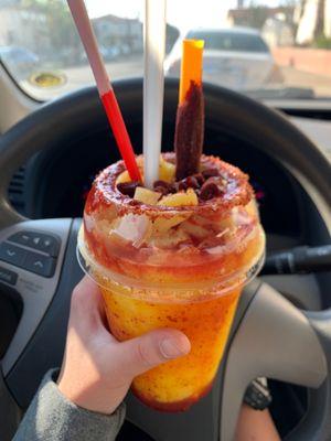 Gonna have to work off this piña diablito today.