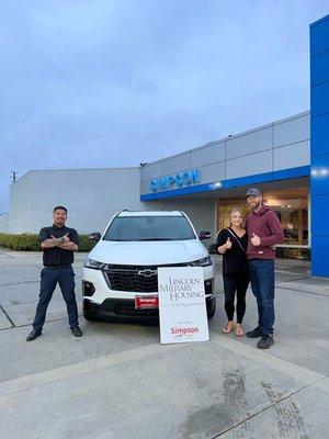 Joaquin helping us buy our family dream car!