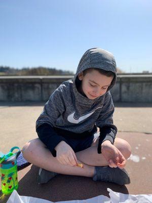 Picnic with this kiddo