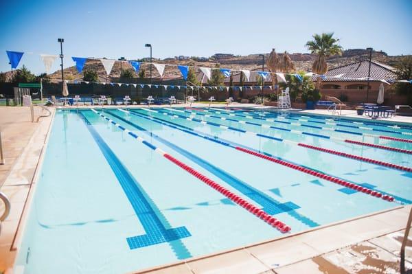 The only outdoor lap pool that is open all year long.