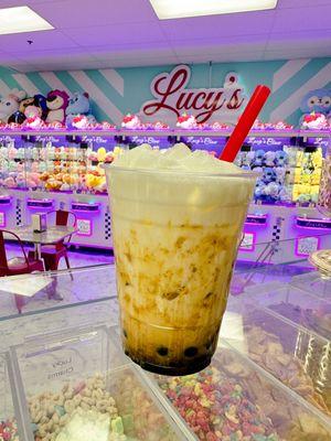 Lucy's has Boba drinks! #boba #icecream #brunch