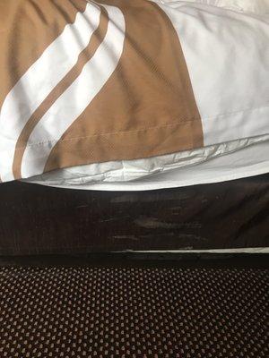 More stains on the bed