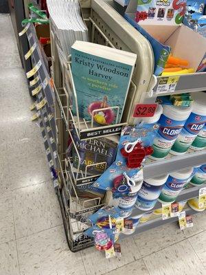 Some nice books for sale and Clorox wipes