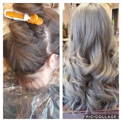 From natural brunette to silver