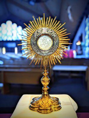 I love this Parish so much! Warm & welcoming! Jesus is most definitely alive here! Picture is from Wednesday Adoration in the Chapel.