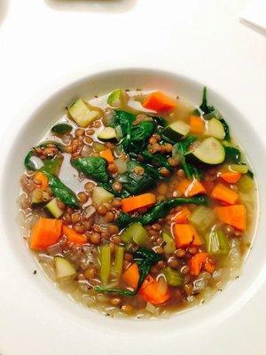 Look out Meatless Mondays - chunky lentil soup! Fabulous!