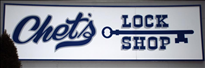 Chet's Lock Shop logo