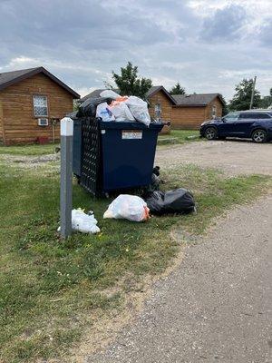 Trash on early Friday afternoon - got worse over the weekend.