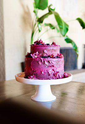 Blackberry Honey Cake