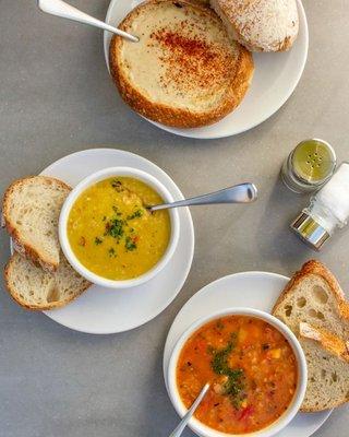 Thank you, rain, for cooling us down this week! We're thinking soup for lunch, which one would you choose?