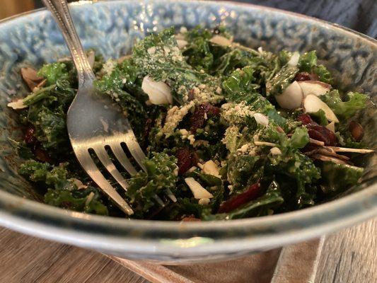 Vegan kale caesar salad!