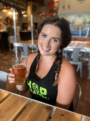 Katie enjoyed the coffee cream ale Follow @AleAdventuresMN on social for more