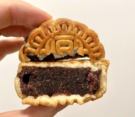 Inside of Mini Red Bean Mooncake