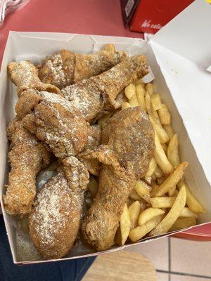 Chicken Legs Dinner, 6 piece ($9)