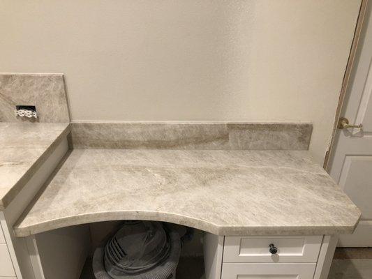 Quartzite vanity