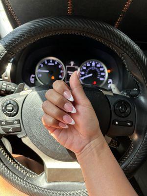 French tip, Full-set, Almond shape