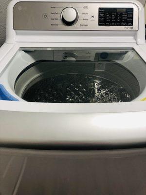 LG digital washer from Molina's.