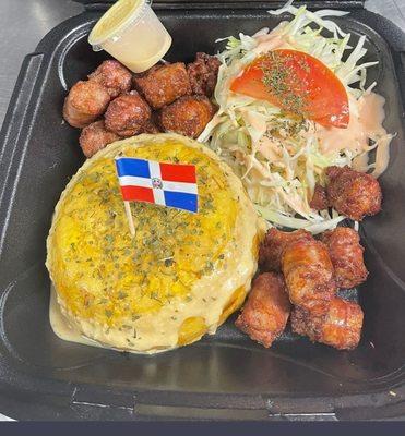 Mofongo with Dominican Sausage