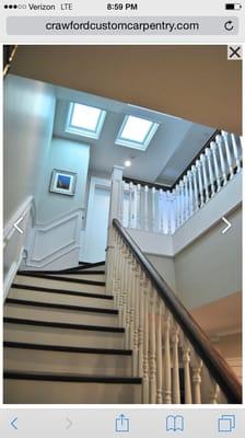 Stair case we built in Boston