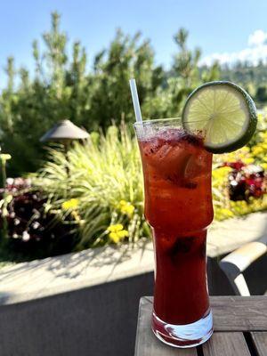 Strawberry basil mojito