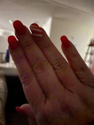 Had my nails done for Christmas