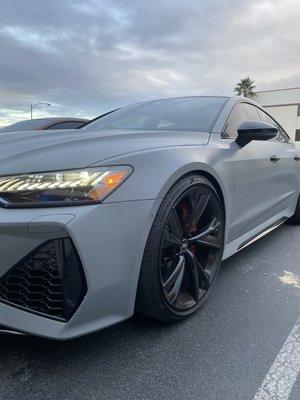 2021 Audi RS7 lowering links installed