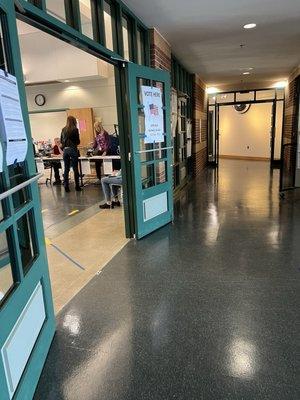 Entrance to vote