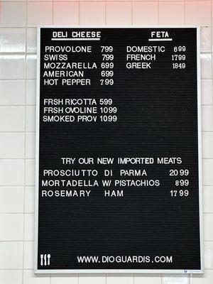 Deli Menu