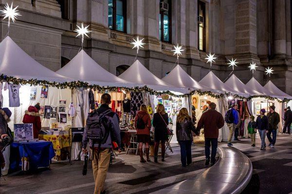 Shoppers at Made in Philadelphia Holiday Market