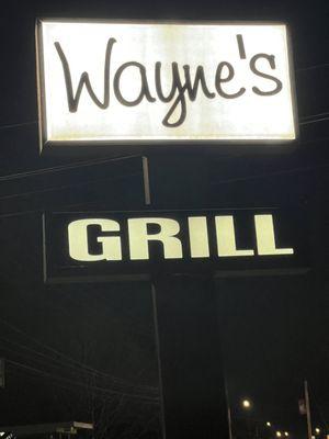 The outside sign