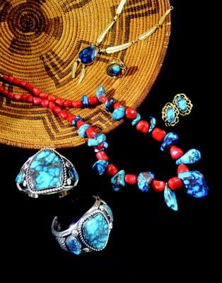 Bisbee jewelry and Apache basket