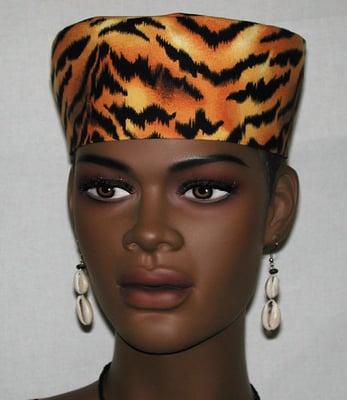 Gold/Zebra Ladies Hat