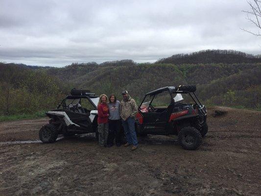 Hatfield McCoy trails.   West Virginia .  Pretty far from home for us Oregonians but worth it!