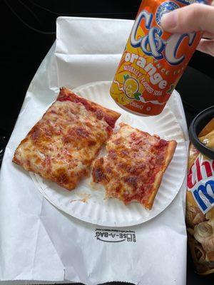 2 cheese slices + drink