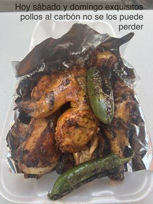 Pollos al carbón una delicia al paladar al estilo michoacano