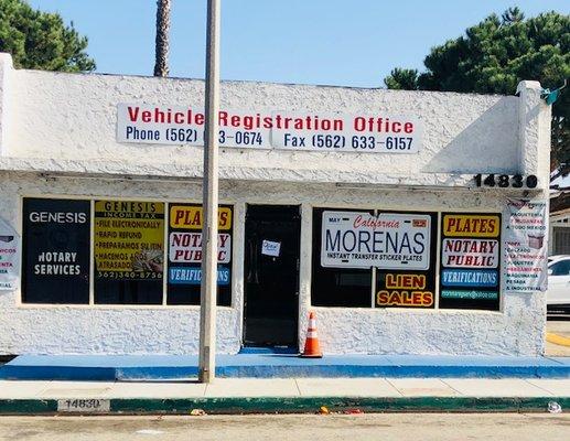 front of office on Lakewood blvd between Somerset and Rosecrans