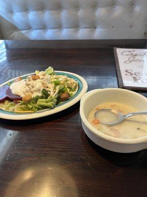 Soup and salad bar