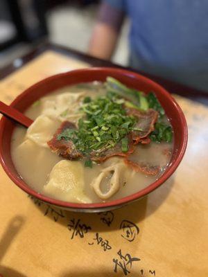 Roast Pork and Wonton Noodle Soup