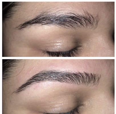 Before and after Threading!