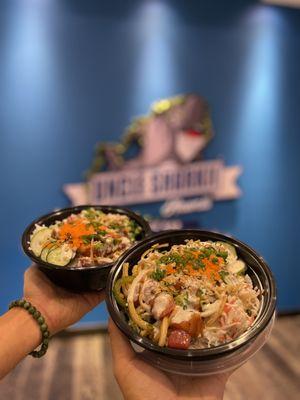 Ahi & Salmon poke bowl!