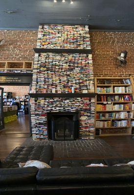 Amazing book fireplace