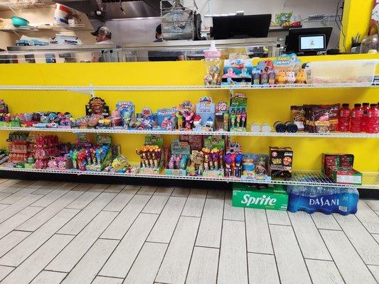 Mexican candy and snacks.