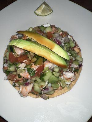 Ceviche tostada